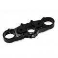 CNC Racing Upper for Triple Clamp Kit for Ducati Scrambler, Color: Black - only works with PSA08B + PSB08B